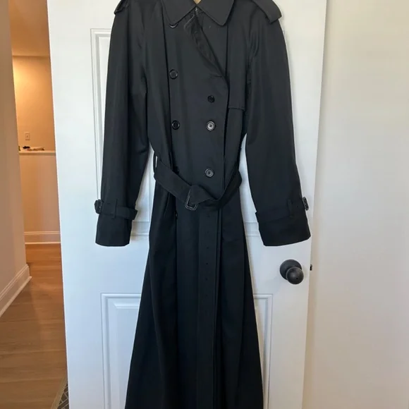 Black Burberry Trench Coat